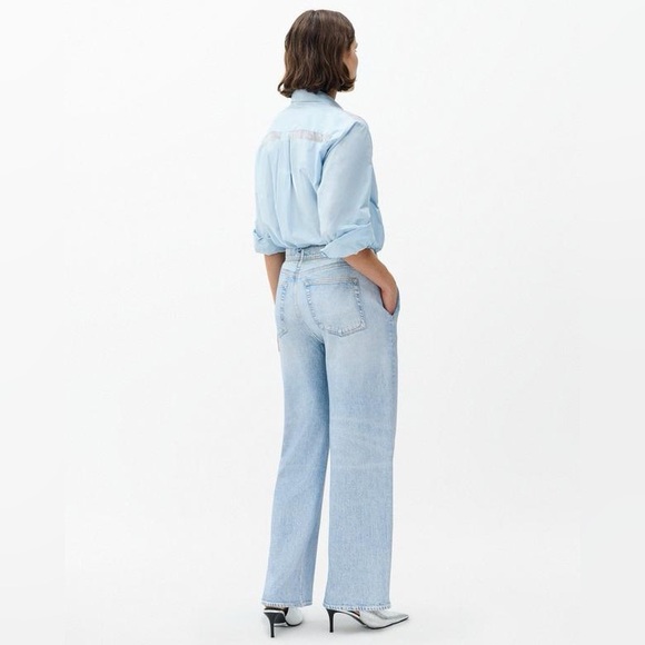 NWT Rag&Bone Miramar Wide-Leg Pants
Cotton Terry Sweatpant Jeans Aria light blue - Picture 4 of 15